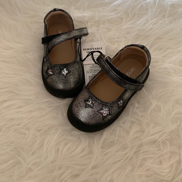 Cat & Jack toddler girls Pewter shoes. Brand New. - Picture 2 of 2